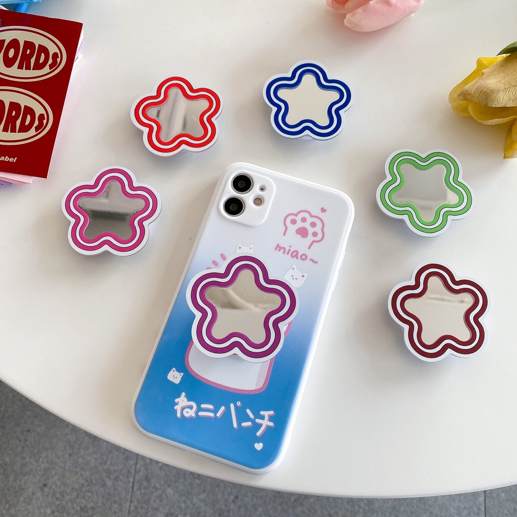 Giá Đỡ Điện Thoại Dạng Nhẫn Họa Tiết Hoạt Hình Sáng Tạo