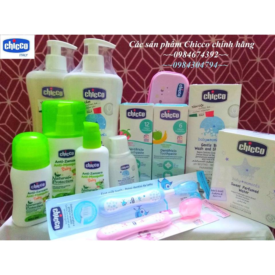 Bộ rơ lưỡi và Gel bôi cho bé mọc răng Chicco