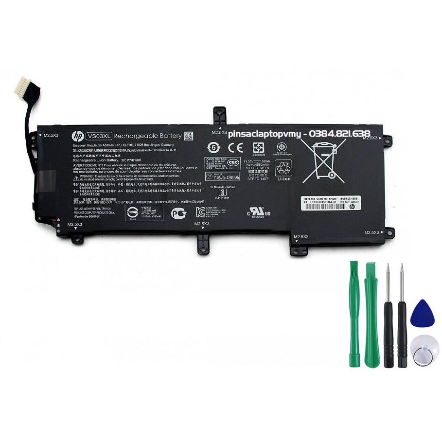 [ Trợ Giá ] Pin battery laptop HP ENVY 15-AS 15AS HSTNN-UB6Y TPN-I125 VS03XL 849313-850 ZIN