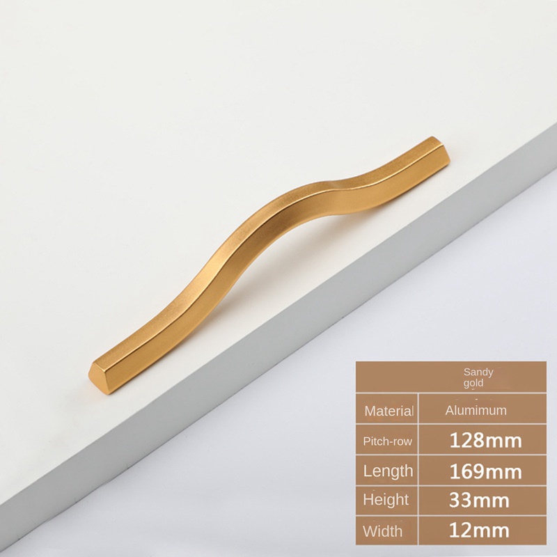 Set 6 Tay Nắm Ngăn Kéo Tủ Bằng Nhôm Kích Thước 128mm