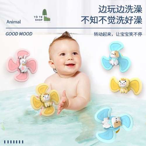 Set 3 con quay Spinner cho bé, Spinner con quay gắn tường,đồ chơi chong chóng dính tường,Spinner hình con vật dễ thương