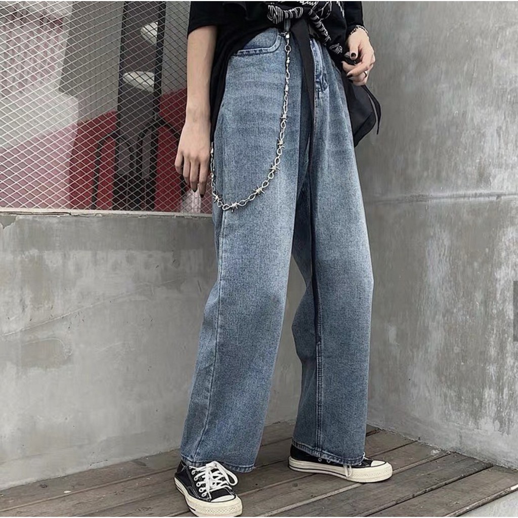 Quần Jeans Ống Rộng SIMPLE JEANS 02 Unisex | BigBuy360 - bigbuy360.vn