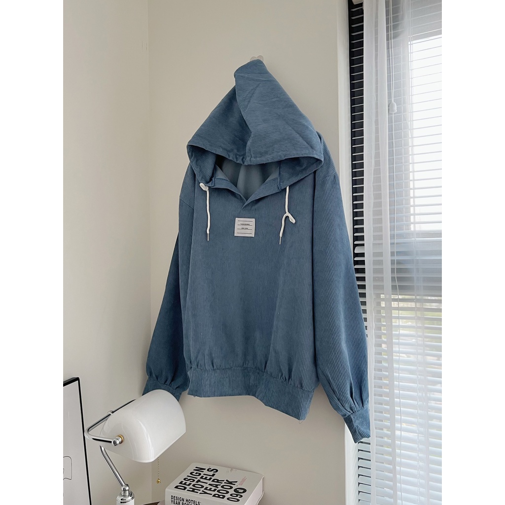 Áo Hoodie nhung tăm logo