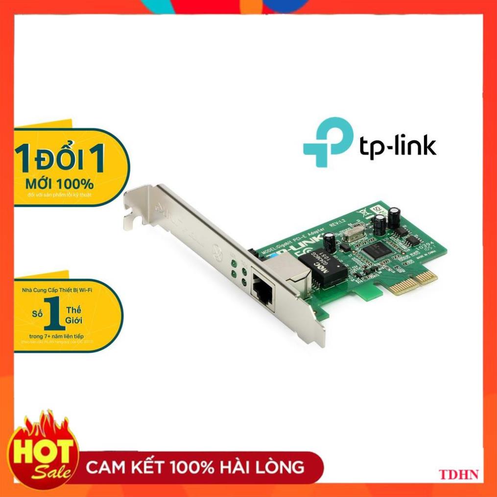 [Hãng] TP-Link Card mạng Wifi PCIe 10/100/1000Mbps Quản lý LAN thuận tiện - TG-3468 -Hãng phân phối chính thức