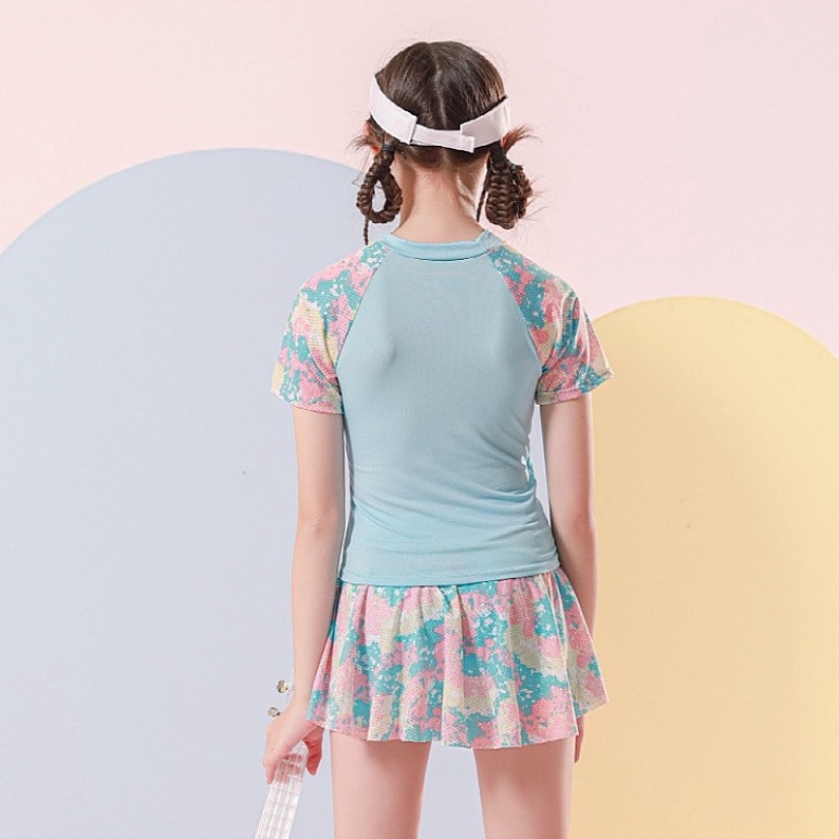 Đồ Bơi Bé Gái LUHAZO Bikini 2022 kín đáo Phong Cách Hàn Quốc Cho Bé