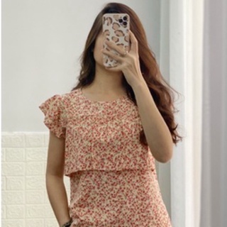 |ảnh thật| set bộ lửng bèo ngực có tay