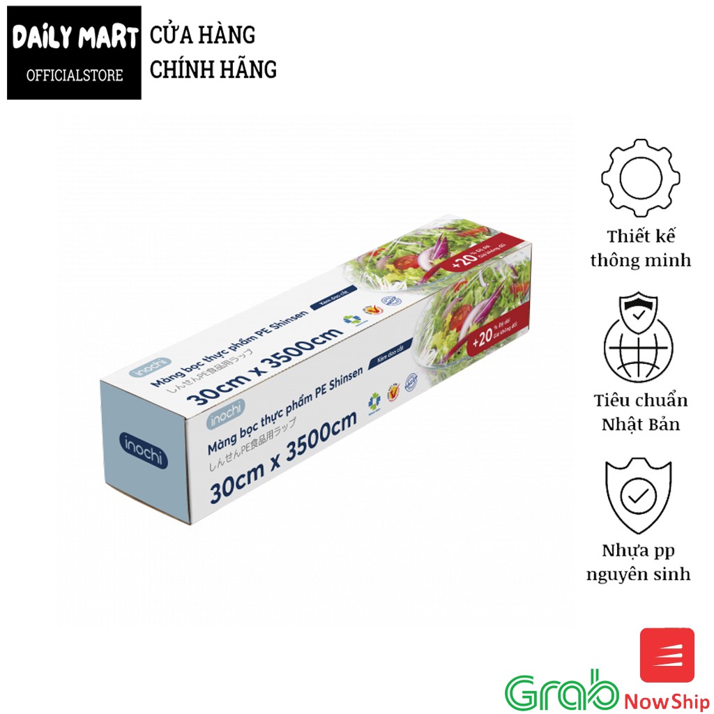Màng Bọc Thực Phẩm, Túi Bảo Quản Thực Phẩm PE Shinsen INOCHI 30cmx3500 | BigBuy360 - bigbuy360.vn