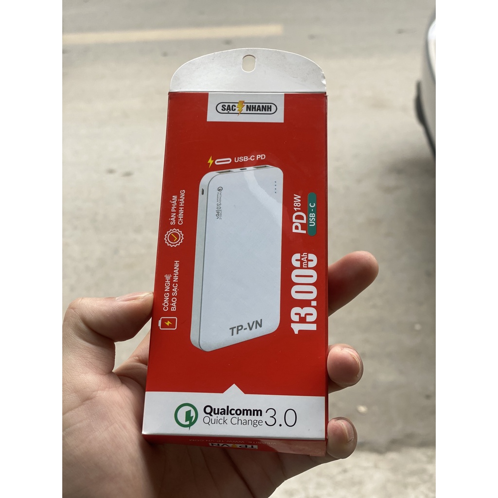 Sạc dự phòng13000mAh chính hãng TP-VN bảo hành 12 Tháng.