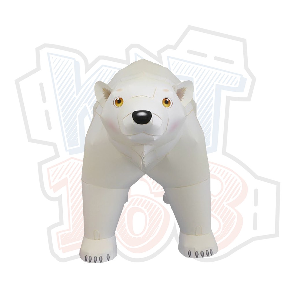 Mô hình giấy động vật Gấu Bắc Cực