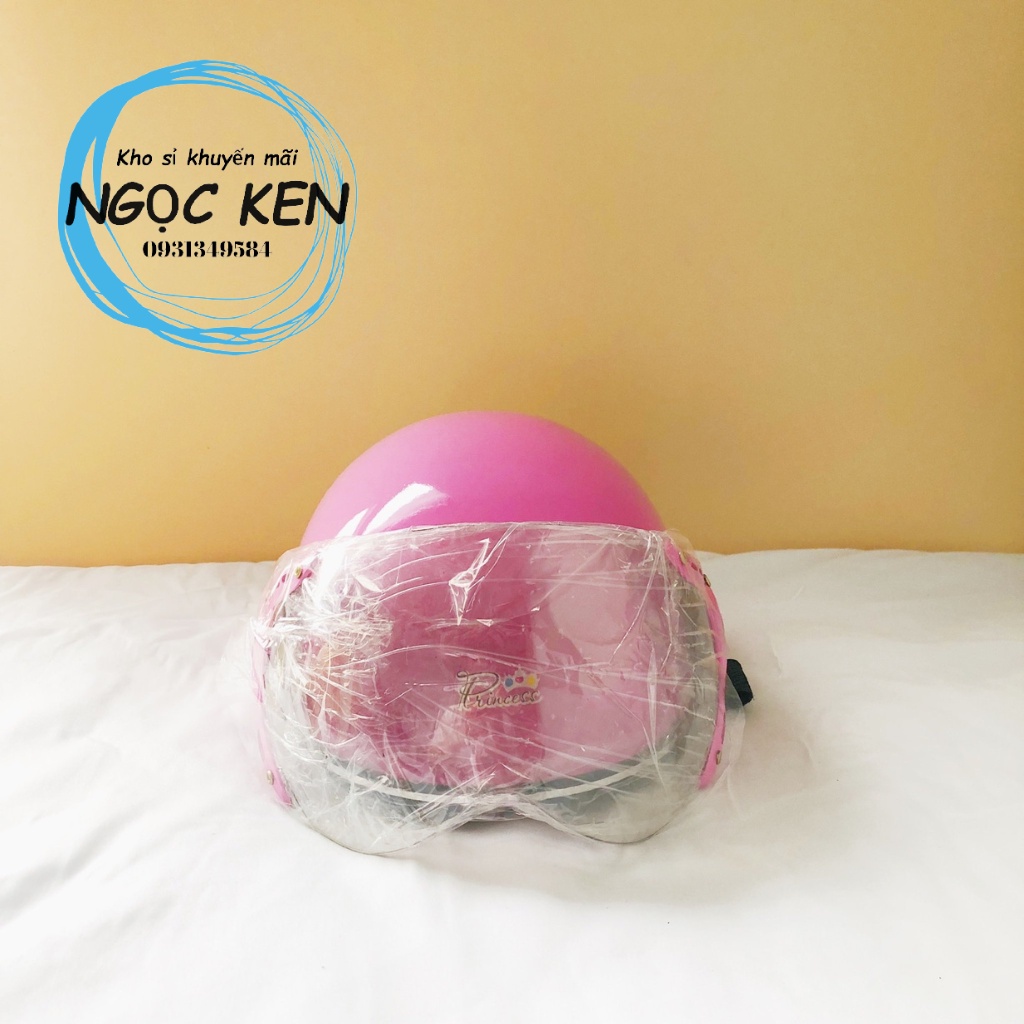 Mũ bảo hiểm có kính, siêu nhẹ, có lớp lót thông hơi cho bé từ 2 đến 8 tuổi – Ngọc Ken Shop