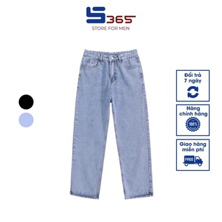 Quần jeans nam ống suông rộng, co giãn  phong cách hàn quốc thời trang S365 - JJ0101
