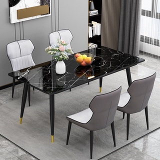 Bàn ăn gia đình phù hợp 4-6 người - bàn ăn ceramic nhập khẩu phong cách bắc âu