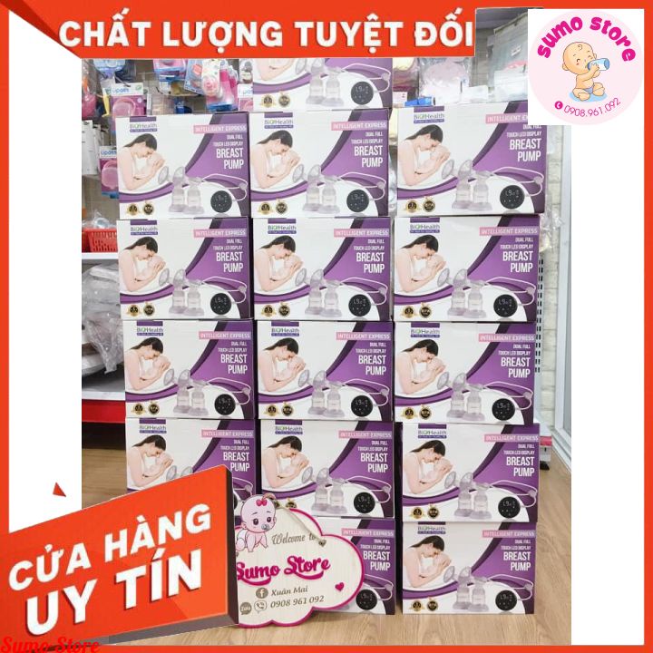 [Hỏa Tốc]Máy hút sữa Biohealth đôi tặng hộp túi trữ sữa 150ml cùng hãng