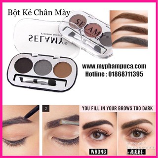 Phấn vẽ mày S.e.l.a.m.y 3 ô