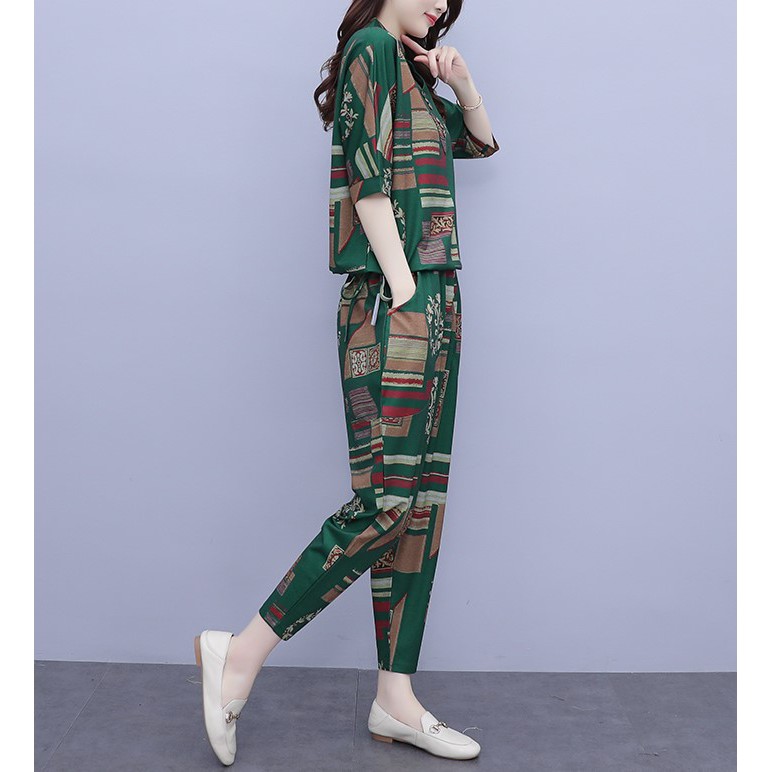 Set Bộ Đồ Nữ Trung Niên Chất Đũi Thô Mềm Mát Sang Trọng cho phái đẹp | BigBuy360 - bigbuy360.vn