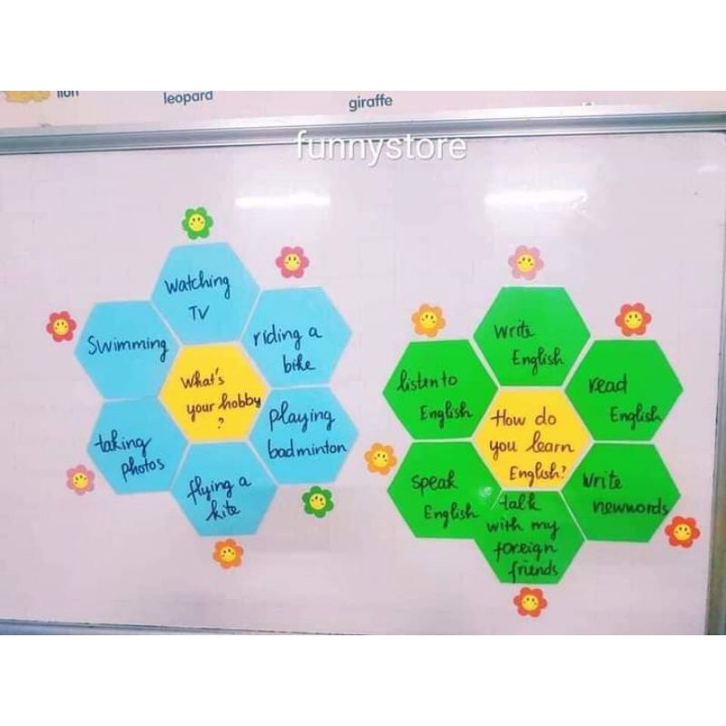 Set tổ ong kèm nam châm lá