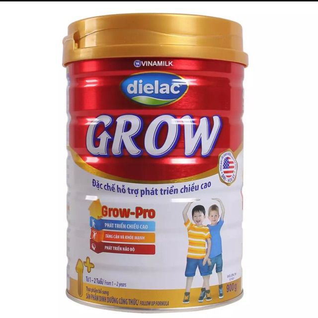 Sữa Dielac Grow đỏ 1+ 900g