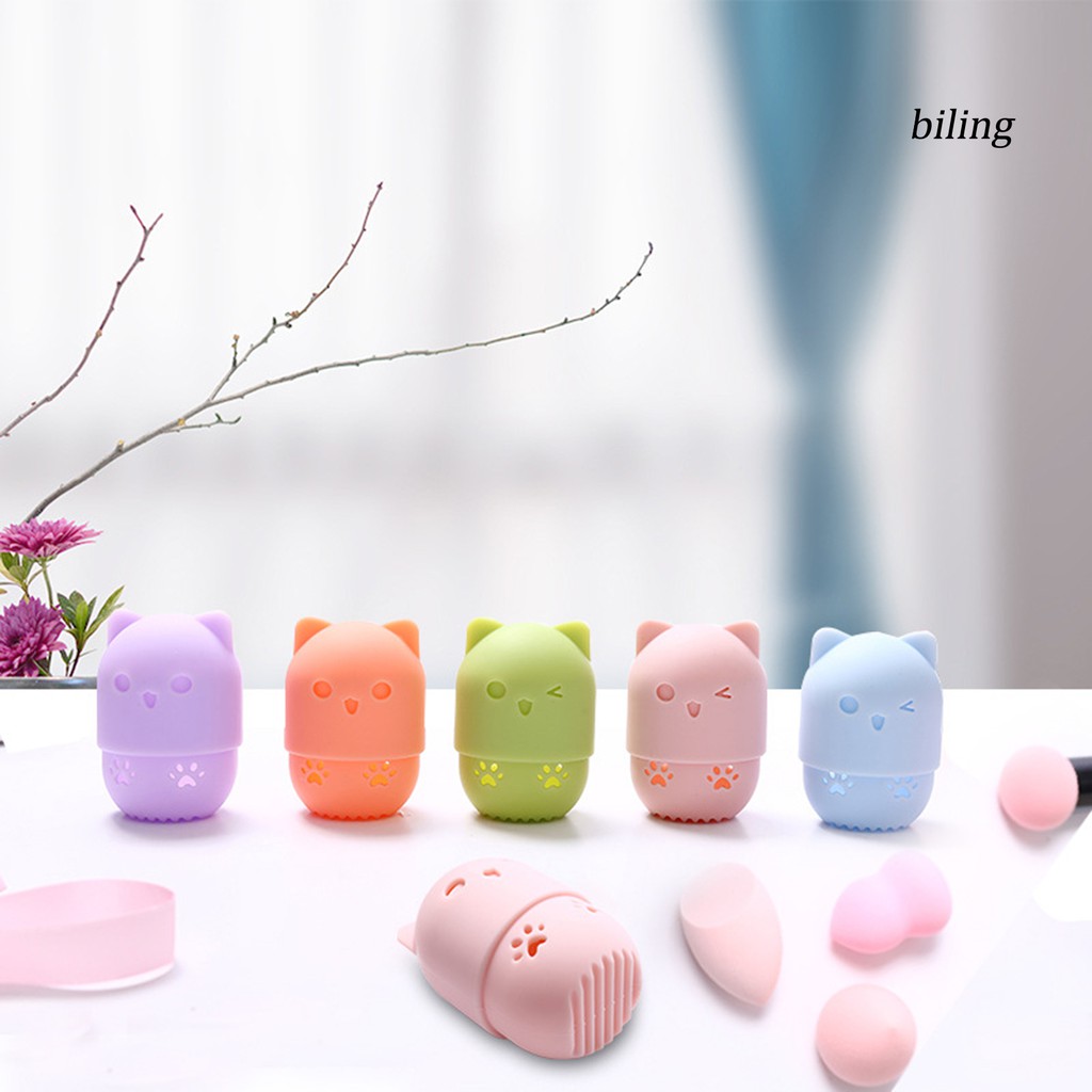 (Hàng Mới Về) Set 15 Mút Trang Điểm Hình Quả Trứng Bằng Silicon Tiện Dụng