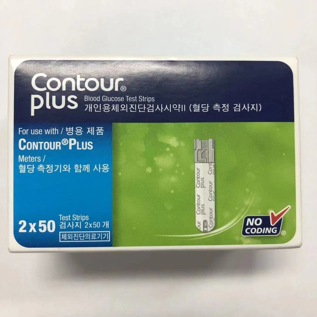 QUE THỬ ĐƯỜNG HUYẾT CONTOUR PLUS 50-100 QUE