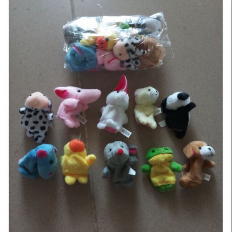 Sét 10 rối ngón tay hình con vật