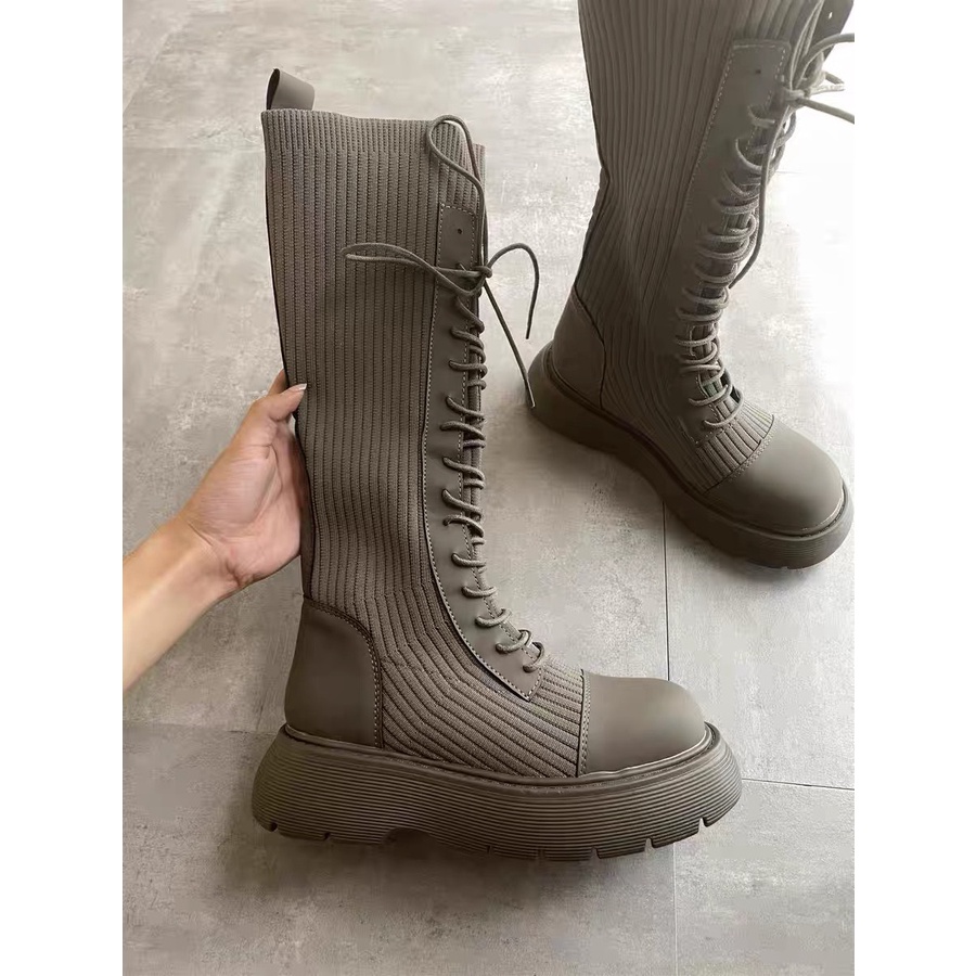 [ORDER] Boots đùi đế cao 5cm hack dáng cho mùa đông - Mẫu mới