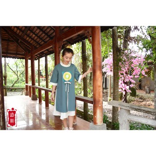 Áo dài tứ điên Cúc Hoa