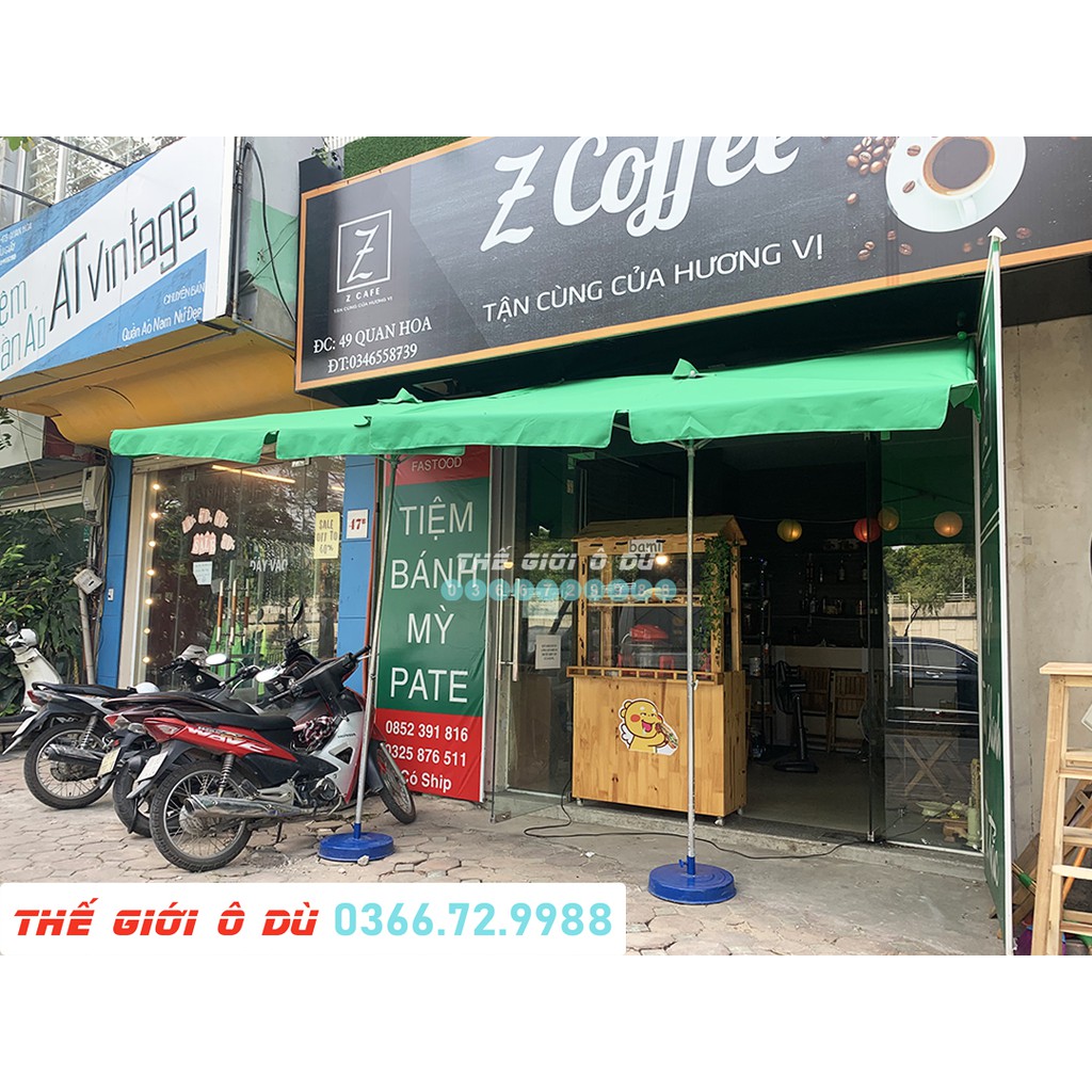 Ô Dù Mái chéo- Chính Tâm Mái Chéo- vải bạt