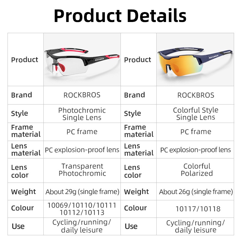 Rockbros Kính Mát Phân Cực Cho Nam Và Nữ