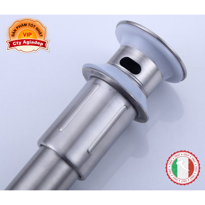 Phông Lật Xi Phông cho chậu rửa Lavabo - Thép ITALIA cao cấp SUS304 100 năm ko rỉ