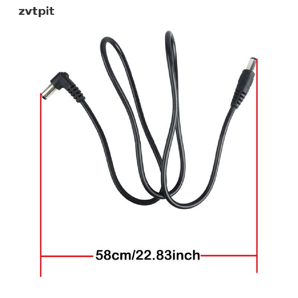 [ZVPT] 8Pcs DC Cable Guitar Effect Pedal Patch Power Lead/cord 60cm Black Sizing 2.1 mm DSF