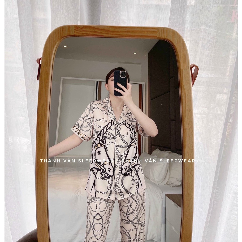 ĐỒ BỘ PYJAMA NỮ LỤA LATIN HÀNG THIẾT KẾ