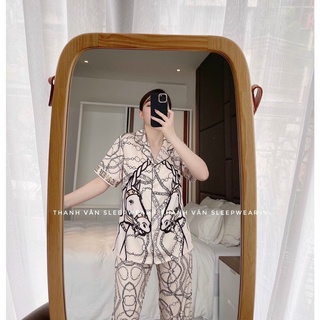 Đồ bộ pyjama nữ lụa latin hàng thiết kế