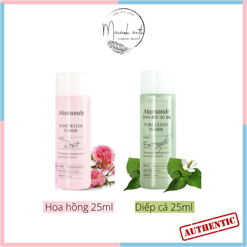 Toner Mamonde Diếp cá mini 25ml