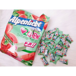Kẹo mềm Alpenliebe 2chew dưa hấu - dâu