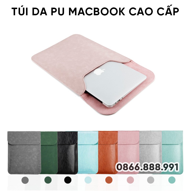 Bao Da, Túi Da Bảo Vệ Macbook Có Nắp