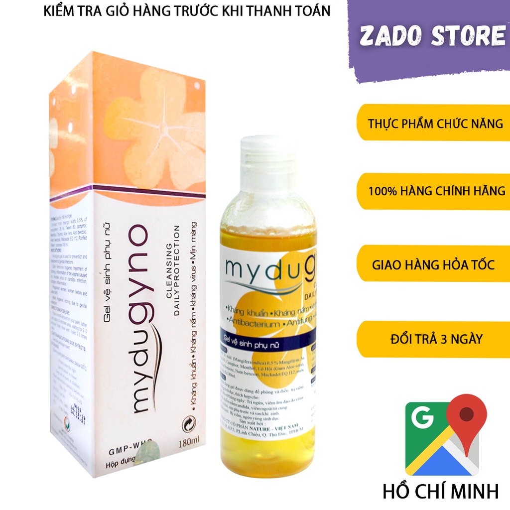 Dung dịch vệ sinh phụ nữ Mydugyno chăm sóc, se khít vùng kín nữ
