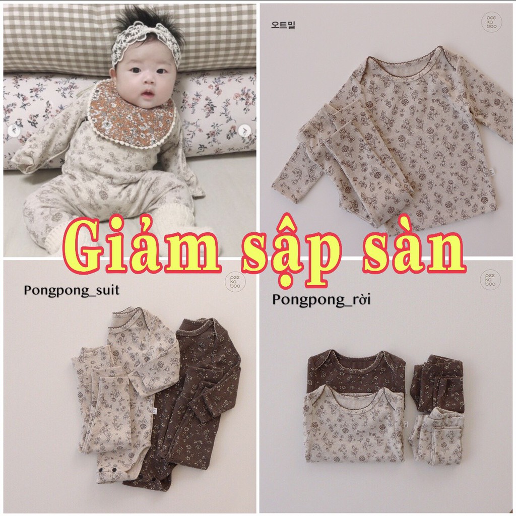 Quần áo Hàn quốc họa tiết Hoa nhí Pongpong Peekaboo 2021