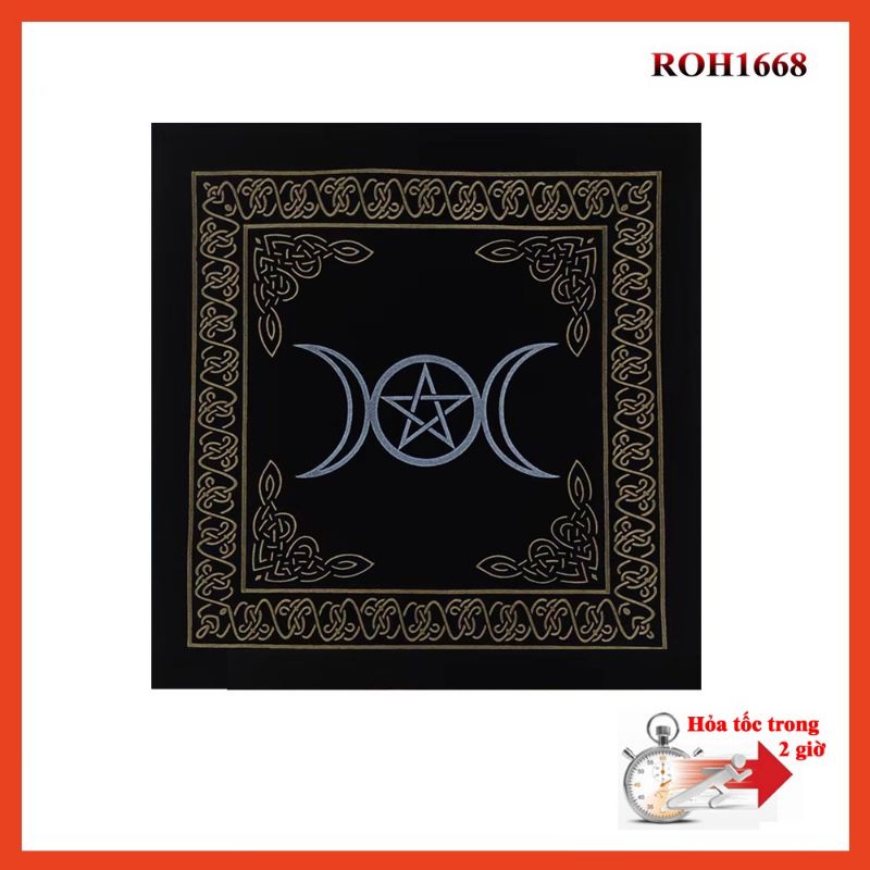 Tấm thảm vải nhung cao cấp, khăn trải bài Tarot
