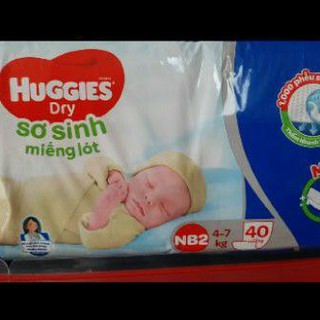 Miếng lót sơ sinh Huggies NB2 42 miếng (4-7kg)