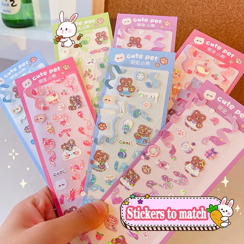 Miếng Dán Trang Trí Tự Dính Thiết Kế Dễ Thương Cho Học Sinh