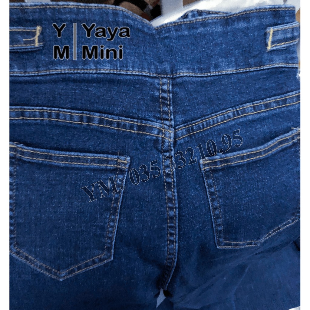 Quần Jeans Nữ Lưng Cao Co Giãn YayaMini Vải Denim Cao Cấp - MS 0013 [Hỗ Trợ Đổi Trả Miễn Phí]