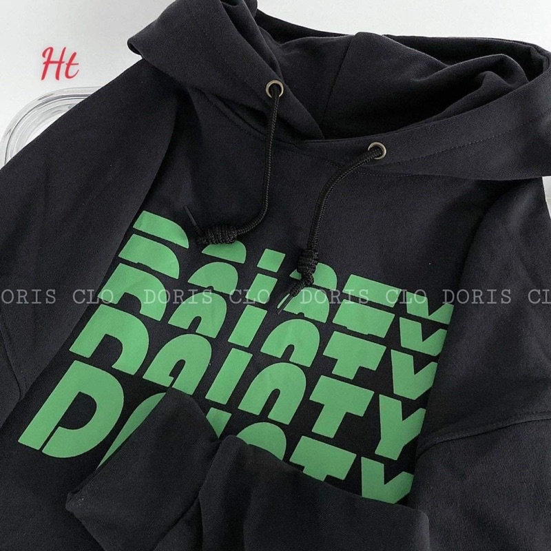 Áo hoodie chữ xanh HT11