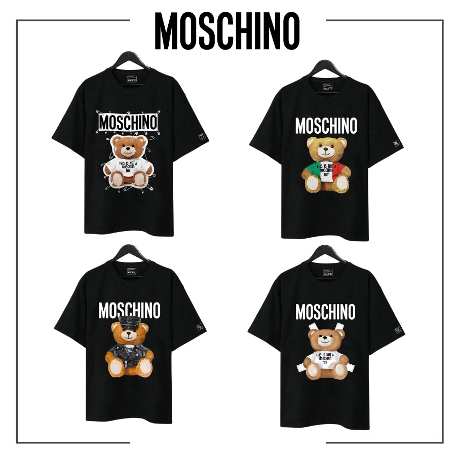 Áo Thun Tay Lỡ Gấu MOSCHINO nam nữ, Form Rộng oversize, áo phông unisex, tee Cotton. KKIM Shop