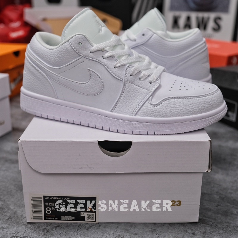 [GeekSneaker] Giày Sneaker Jordan 1 Low All White