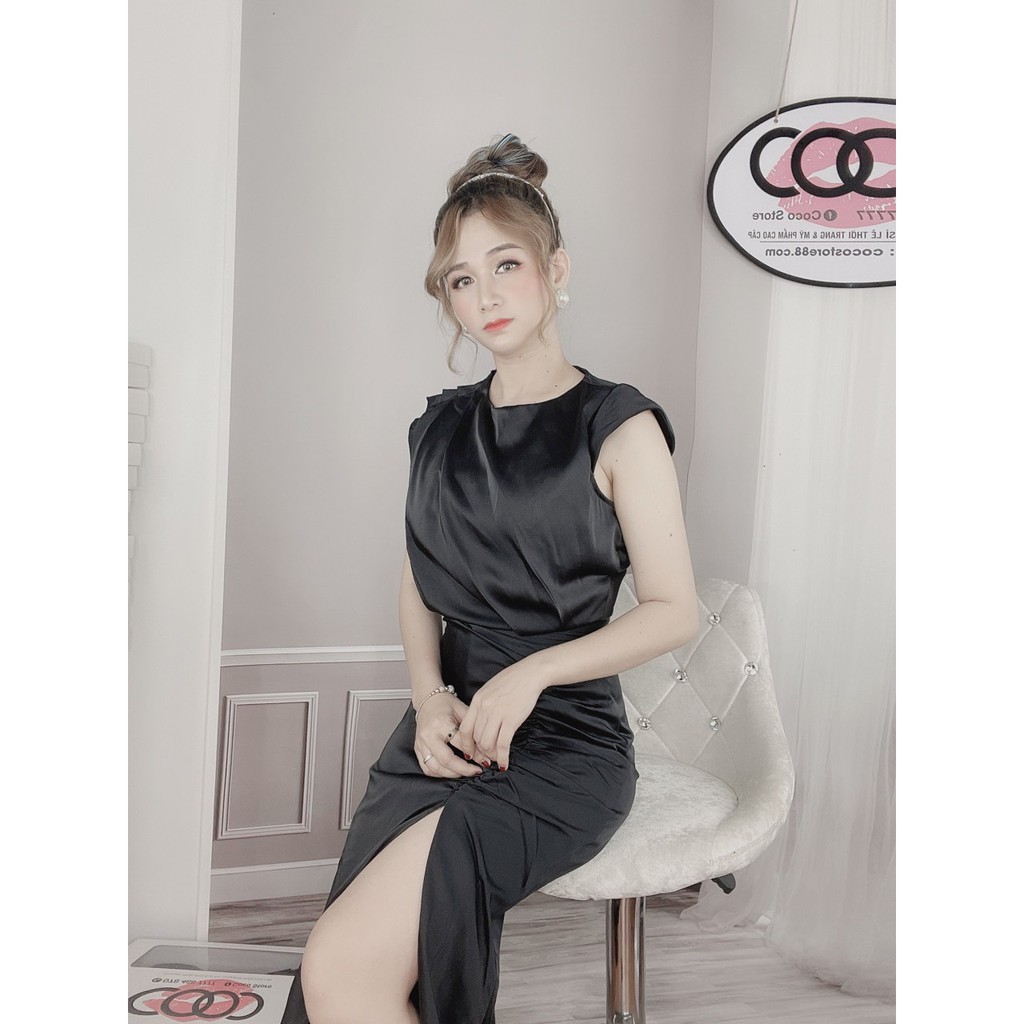 [SIÊU SALE] Đầm lụa dự tiệc thiết kế cao cấp phong cách sang trọng, True Store đảm bảo | BigBuy360 - bigbuy360.vn