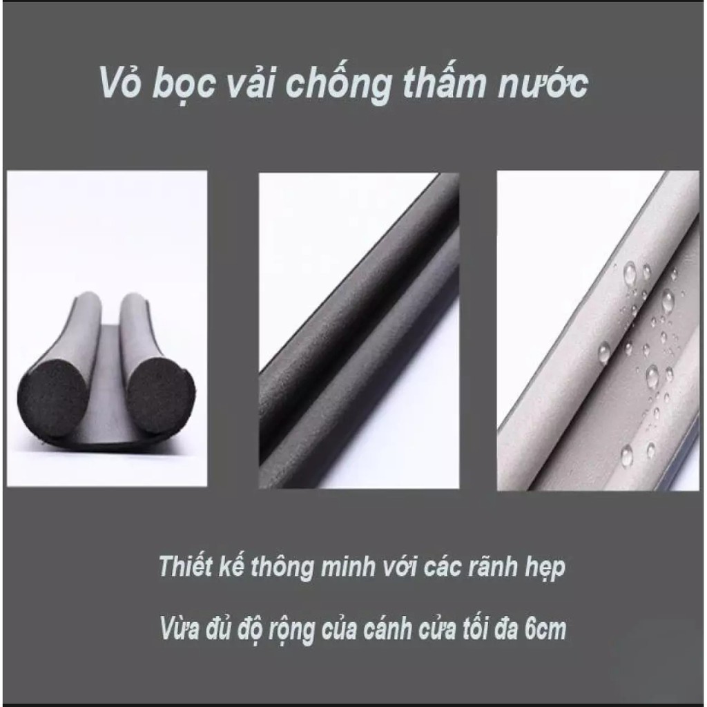 [FREESHIP] Thanh xốp chặn cửa, nẹp xốp chặn cửa, thanh nẹp chặn gió khi dùng phòng điều hoà ngăn gió bụi, ngăn côn trùng