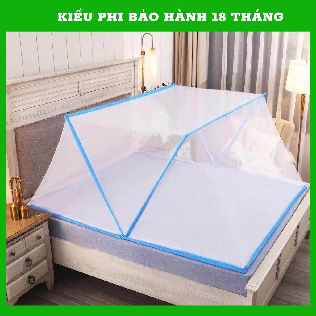 Mùng chụp tự bung xếp thông minh gấp gọn tiện dụng - Màn chụp tự bung Kiều Phi bảo hành 18 tháng