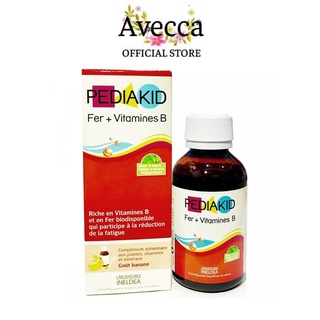 Siro Bổ Sung Sắt & Vitamin Nhóm B Cho Bé Pediakid Fer & Vitamin B 125ml