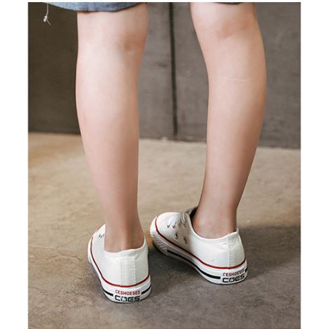 Giày thể thao trẻ em dáng Converse cá tính CG24 TRẮNG