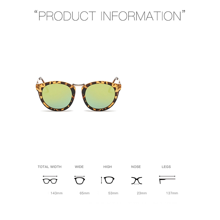 Woman fashion trend sunglasses metal color film reflective | BigBuy360 - bigbuy360.vn